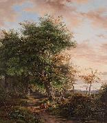 Johannes Gijsbertusz van Ravenswaay At Rest under a Tree oil painting on canvas